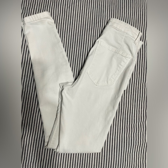 ZARA DENIM SKINNY HIGH WAIST WHITE Pant Woman, stretchy, SIZE 2 - Picture 6 of 16